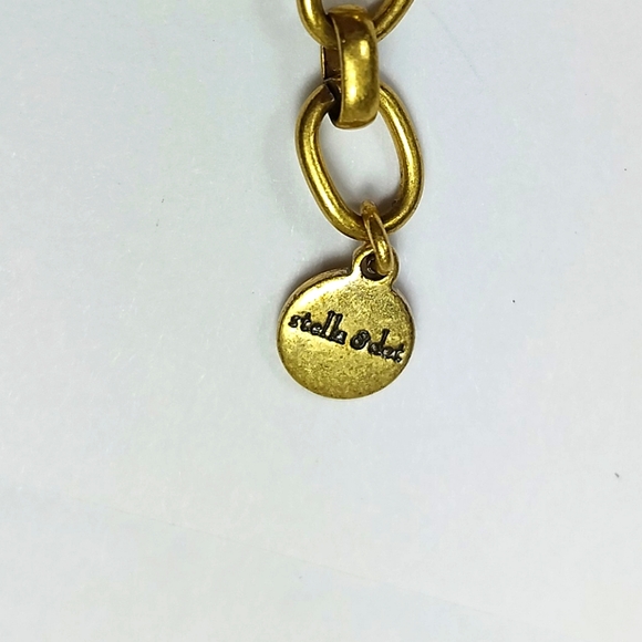 Stella & Dot Vintage Gold Semi-Precious Totem Bracelet NIB - Picture 9 of 12